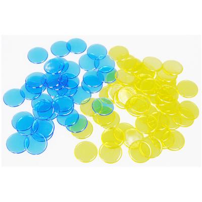 China Students Plastic Transparent Colored Plastic Math Counters 21mm Counter Set for sale