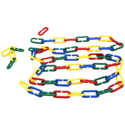 China DIY TOY Game Counting Plastic Chain Links Toy For Kids PP Link Educational Toy for sale