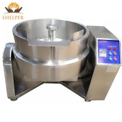 Chine Vegetable Processing Plant Tilting Gas Heating Heavy Duty Caramel Type 200Liter Cooking Machine Price à vendre