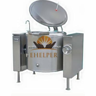 中国 Vegetable Processing Plant 500 Liter Commercial Boiling Pan For Bone Broth Soup Make Soup Making Machine 販売のため