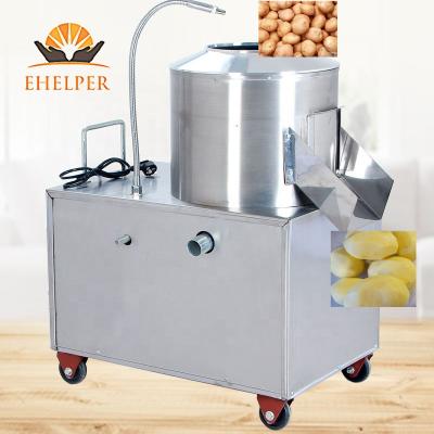 China Automatic vegetable processing plant peeling and cutting machine potato joint peeler and slicer machine high efficiency for sale