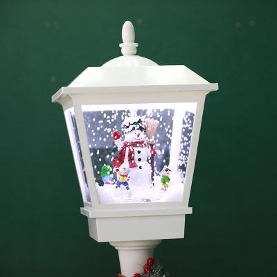 China Snowfall Lighting Waterproof Indoor Outdoor Musical Christmas Street Lamp Lighting Floor Lamp Street Christmas Lamp for sale