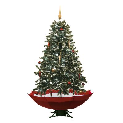 China Snowfall Lighting North American Arbol de Navidad Innovative Electric Musical Cantante Snow Cone Christmas Tree with Music and Light for sale