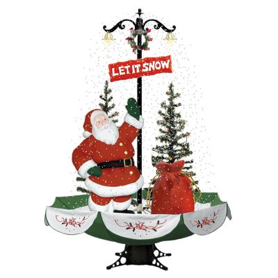 China Chirstmas Decor Xmas Snow Falling Christmas Decoration With Holiday Figure for sale