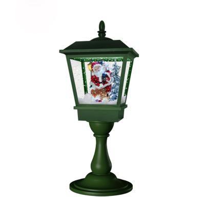 China Chirstmas decor Christmas tablelop lamp snowfall lantern for sale