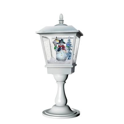 China Snowfall LED Lights Musical Box, Deck Christmas Ornaments Home Decoration for sale