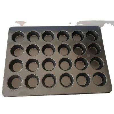 China Viable Factory Wholesale Wholesale Large 24 Cup Cake Pan With Nonstick Coating, 24 Cup Mini Cupcake Muffin Tray for sale