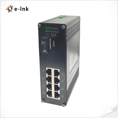 China Industrial 8-Port 10/100TX 802.3at PoE + 1-Port 100BASE-FX Ethernet Switch LNK-IMC108P- 20 for sale