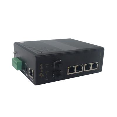 China Industrial 4-Port 10/100/1000T + 2-Port 100/1000X SFP Managed Switch LNK-GYM7204G-SFP for sale