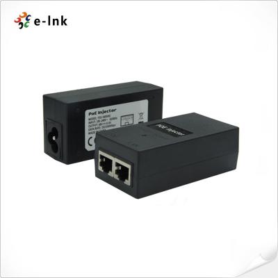 China communication & Networking 10/100/1000Mbps 48V 24W PoE Injector PoE Adapter With Power Cord for sale