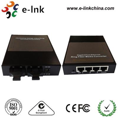 China Ring Copper /Fiber Media Token Converters | Industrial Ring Media Converter LNK-R2300 for sale