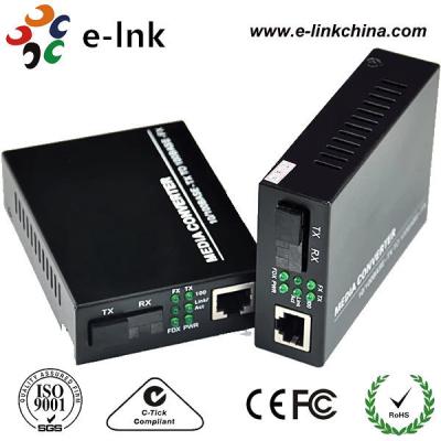 China Gigabit Ethernet Media Converter 10/100/1000M Fiber RJ45 Fiber Optic Converter 2KM LNK-3011 for sale