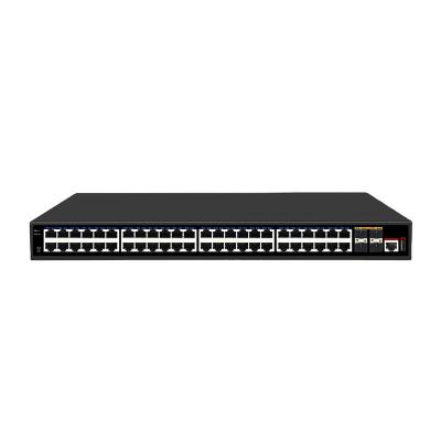 China fiber optic communication & Port Networking 48 Gigabit Layer 3 Managed Ethernet PoE Switch 4 Ports 10G SFP+ for sale