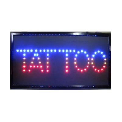 China Buildings Led Tattoo Signs Decor For Tattoo Beauty Salon Shop Store Sign Display Open On/Off Switch + Chain for sale