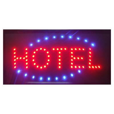 China Buildings Wholesale Fashionable High Quality Hotel Sign Cafe Open Porcelain LED Sign for sale