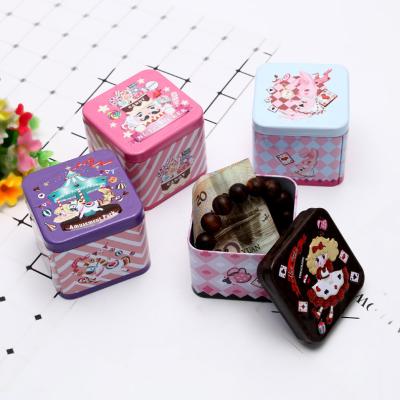 China Cosmetics Embossed Tin Metal Can Sealed Jar Packaging Boxes Jewelry Candy Box Small Storage Boxes Coin Earring Headphones Gift Box XK009 for sale