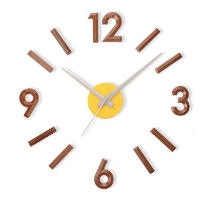 China ABS CREATIVE ROUND WALL CLOCK HOME decor Europe design wall clocks 3d EVA living room used clock for sale