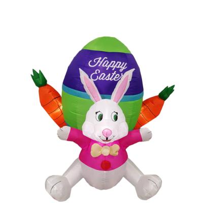 China PVC Coated Inflatable Model Easter Christmas Ornaments Bunny Egg Radish Model Inflatable From China Supplier Nylon Hot Sale for sale