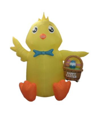 China 10FT Polyester Easter Chick Waterproof Cute Inflatable Baby Chick Inflatable Holiday Yard Decoration For Sale for sale