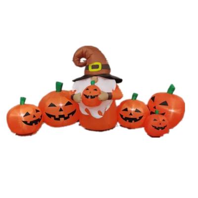 China Wholesale Disposable Halloween Eco-friendly/Waterproof Party Supplies 1.2m Elf Inflatable Lifting Pumpkin For Halloween Decoration for sale