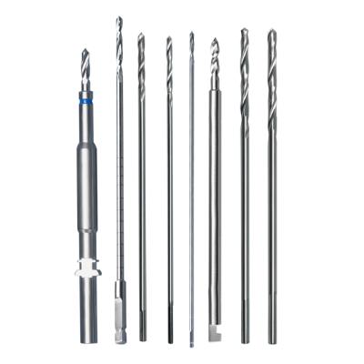 China bone drill SS OT drill bits medical instrument for orthopedic surgery drill for cannulated medical orthopedic with color ring customize for sale