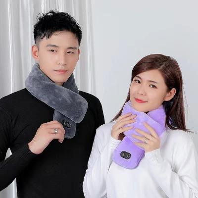 China heat & Massage Relieves Neck Pain Heated Scarf USB Battery Powered Heated Winter Scarf For Men And Women for sale