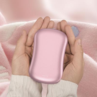 China Portable Rechargeable 4-8h Hand Warmers 10000mAh Rechargeable Instant Hand Warmer with Powerbank for sale