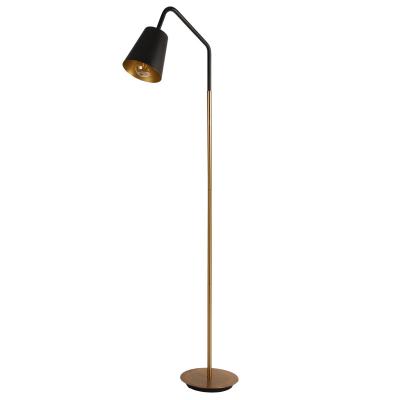 China Residential Minimalist Gold Black Color Interior Decoration Warm Light Dining Room Floor Lamp For Home Decoration for sale