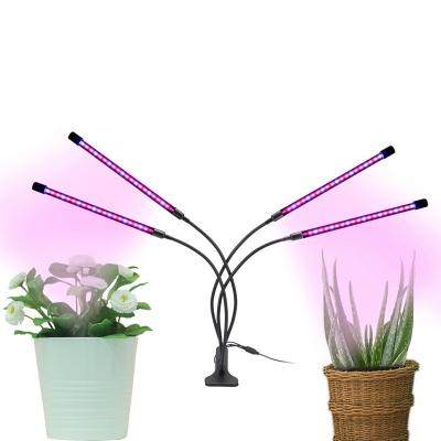 China Wholesale 3 Colors Dimming Brightness 9 4 Heads USB Grow Light For Seedling Greens Succulents Micro Vegetables GL001 for sale