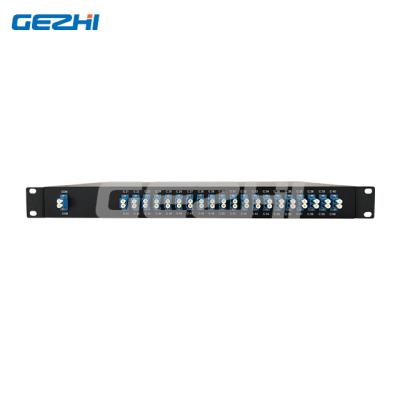 China Long haul DWDM networks High Quality 40CH 48CH AAWG DWDM MUX/DEMUX Single Fiber C21~C60 LC/UPC Connector 19