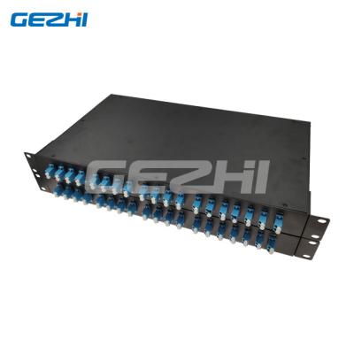 China Long haul DWDM networks 40 ch Dwdm Mux/demux 48 Channel AAWG DWDM Dual Fiber 1u Rack With 1310 Port And Monitor Port for sale