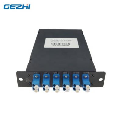 China Data Center Passive 1x8 filter CWDM Mux Demux LGX box with 8 wavelength dual fiber transmission for sale