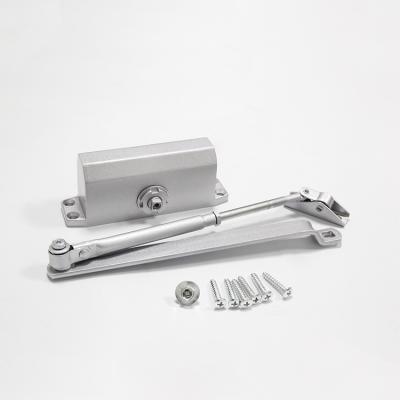 China Modern Rated Fire Hydraulic Overhead Aluminum Standard Arm With Bracket Door Closer For 45-65 Kg Door for sale