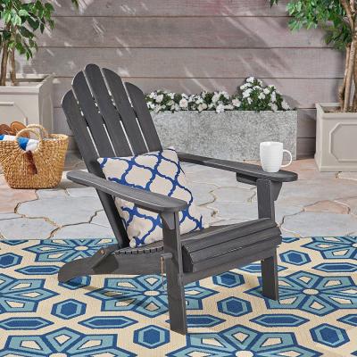 China Outdoor Colorful Waterproof Wooden Foldable Garden Natural Adirondack Chair Foldable Patio Factory Made for sale