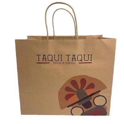 China Recyclable Beauty Custom Logo Paper Bags For Pharmacy Bread Bakery Packaging Bag for sale