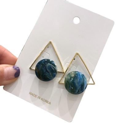 China Low Moq Private Label Jewelry Handmade Earrings Show Cards With Own Logo for sale