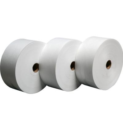 China 2022 New Products Sustainable Plain White Nonwoven Material For Wet Wipes Nonwoven Fabric Rolls for sale