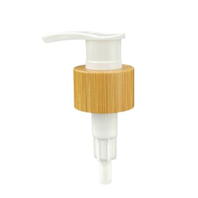 China Bamboo Capsule Airless Lid Conditioner Shampoo Gel Lotion Pump Shower Lotion Pumps for sale