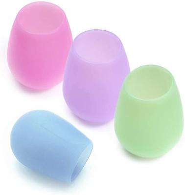 China Minimalist Folding Reusable Moving Rubber Wine Glasses Mixed Cup Silicone Solid Glass for sale