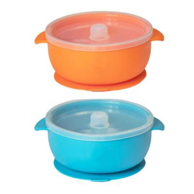 China Suction 456 2020 BPA Free Spill Proof Silicone Baby Suction Dish Feeding Bowl for sale