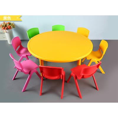 China Round Plastic Indoor Plastic Kids Study Table On Sale for sale