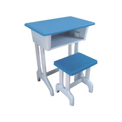 China Modern Attractive Simple Metal School Plastic Desk And Chair for sale