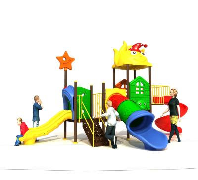 China 2021 New Model Cartoon Kids Park Sand Play Big Colorful Play Station Commercial Preschool Daycare Used Outdoor Playground Equipment for sale