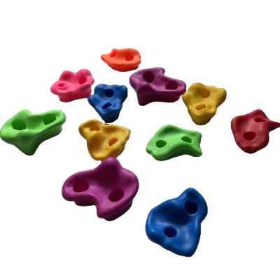 China PP Rock Climbing Wall Stones Hand Grips Grab Kits For Kids Outdoor Climbing Fun Game Toy Small Size for sale