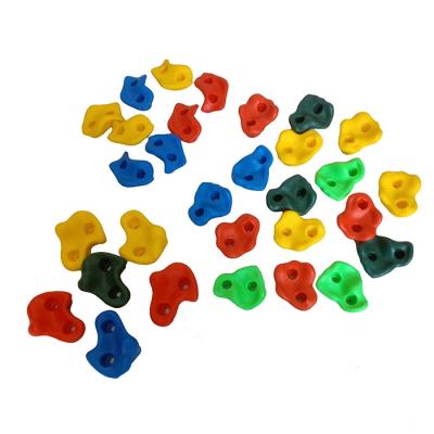 China Wholesale PP Child Play Outdoor Kids Indoor Climbing Wall Holds Blue Red Green Yellow Plastic Rock Climbing Holds for sale