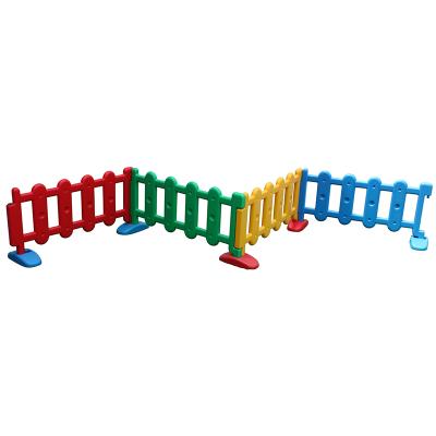 China Direct Wholesale Colorful Kindergarten Kindergarten Factory Price Toy Plastic Fence Play Plastic Kids Baby Playground Plastic Fence for sale