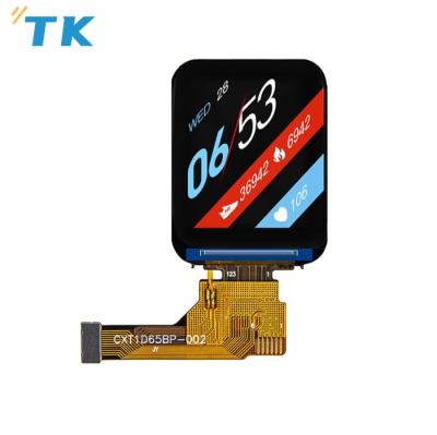 China 1.65 inch square shape TFT color smartwatch lcd display high resolution module with 1.65inch touch for sale