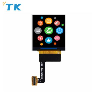 China 1.22 inch high resolution square shape TFT color smartwatch lcd display module with 1.22inch touch for sale