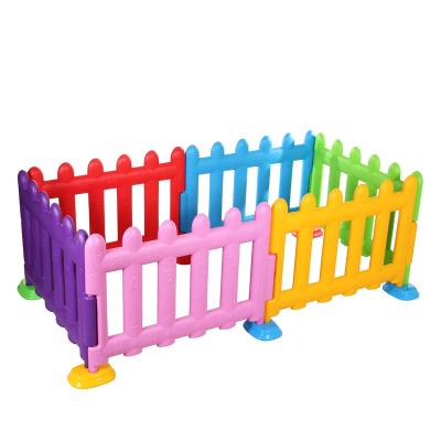 China Modern Plastic Baby Fence Indoor Outdoor Play Area Garden Playpen for sale