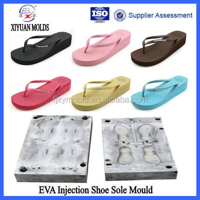 China Depend On Condition Girls High Heel Hot Selling Plastic Injection EVA Flip Flops Mold for sale